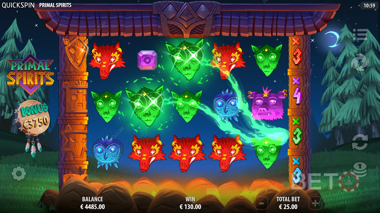 Primal Spirits Critique de BETO Slots