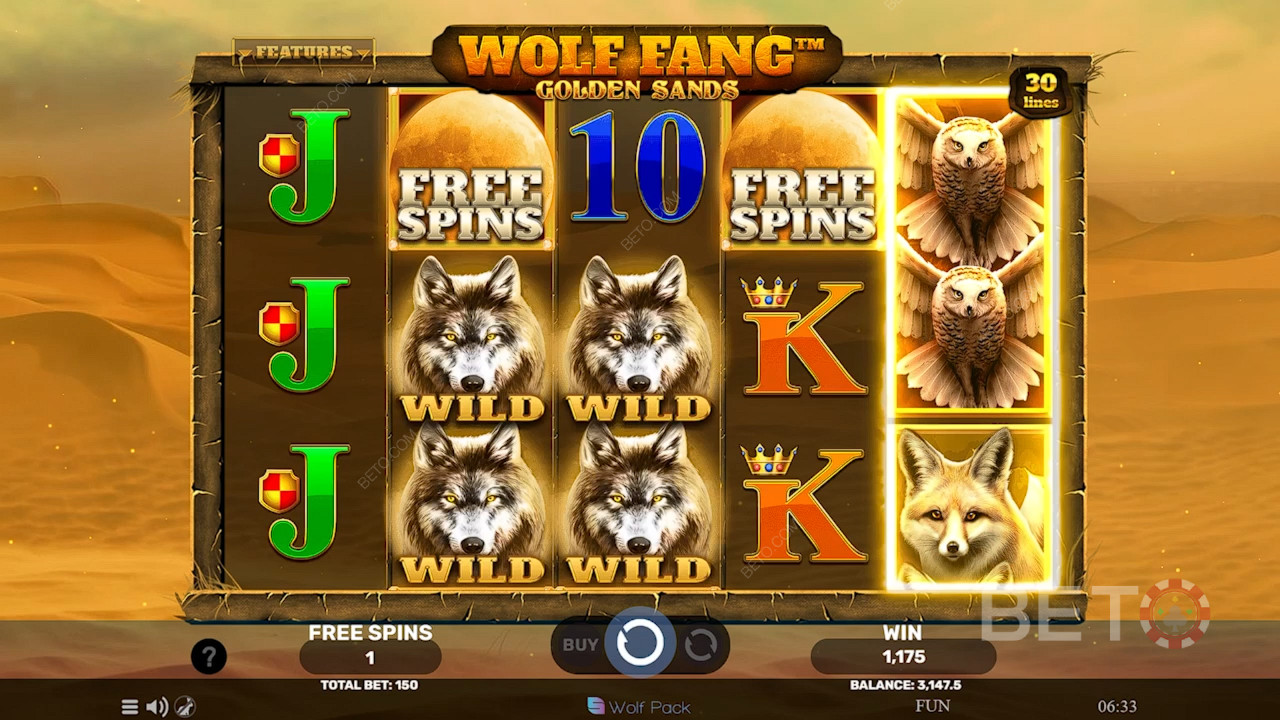 Wolf Fang Golden Sands Critique de BETO Slots