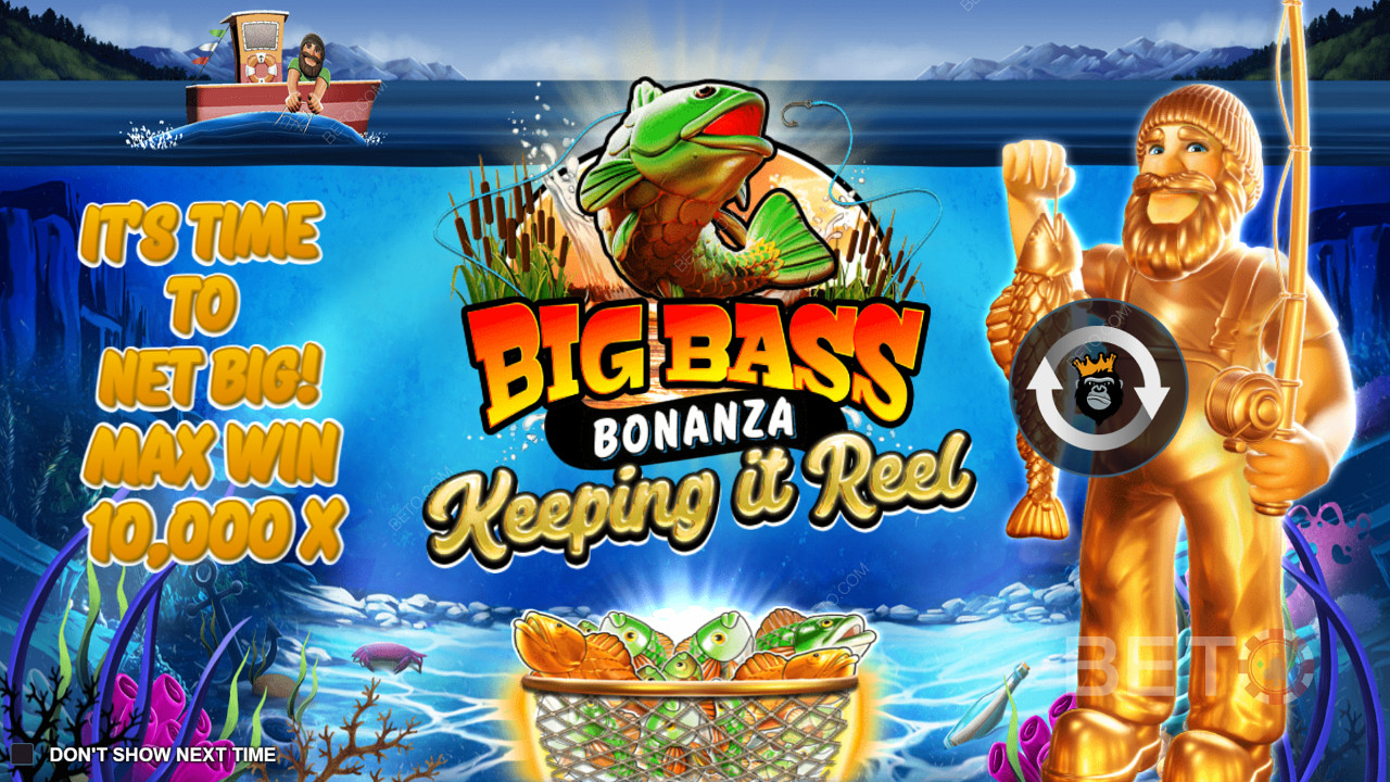 Gagnez 10 000x votre mise dans la machine à sous en ligne Big Bass - Keeping it Reel!