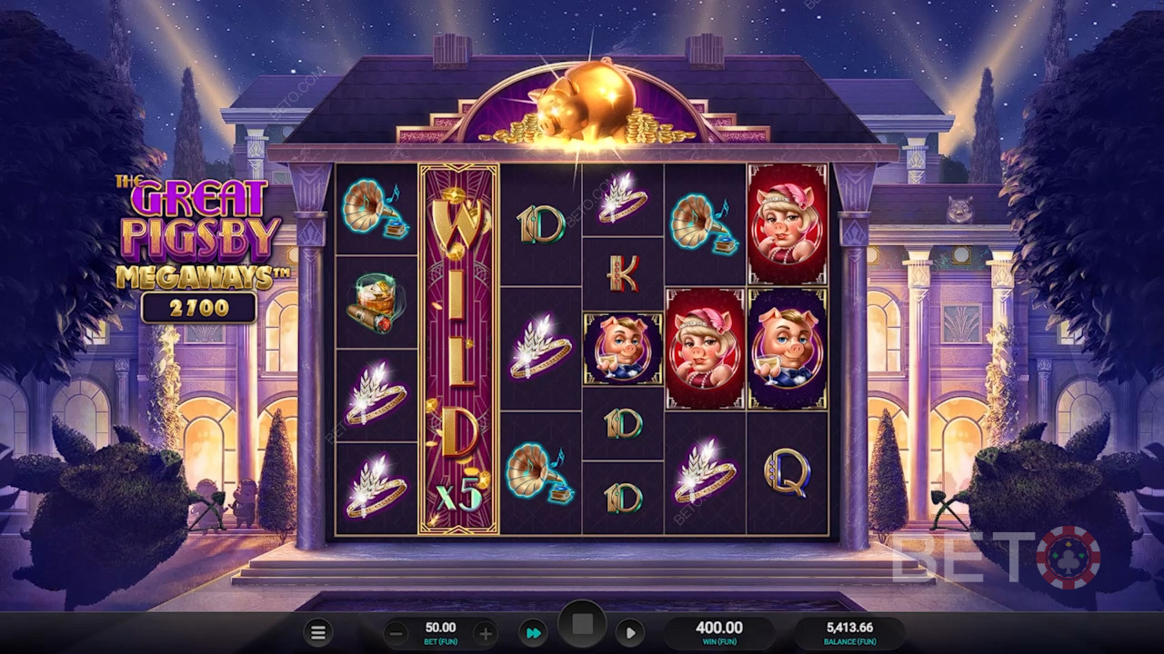 The Great Pigsby Megaways Revue par BETO Slots