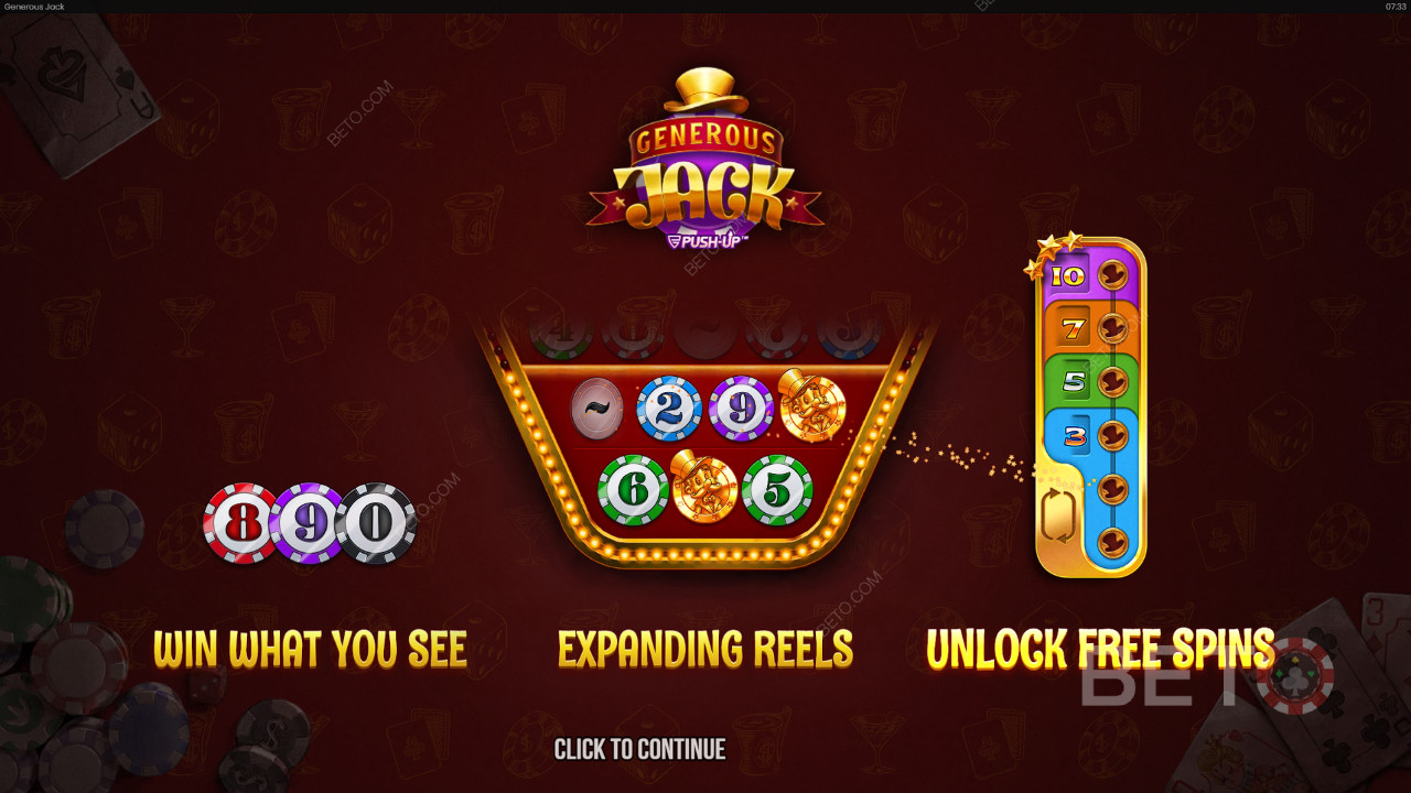 Generous Jack Critique de BETO Slots