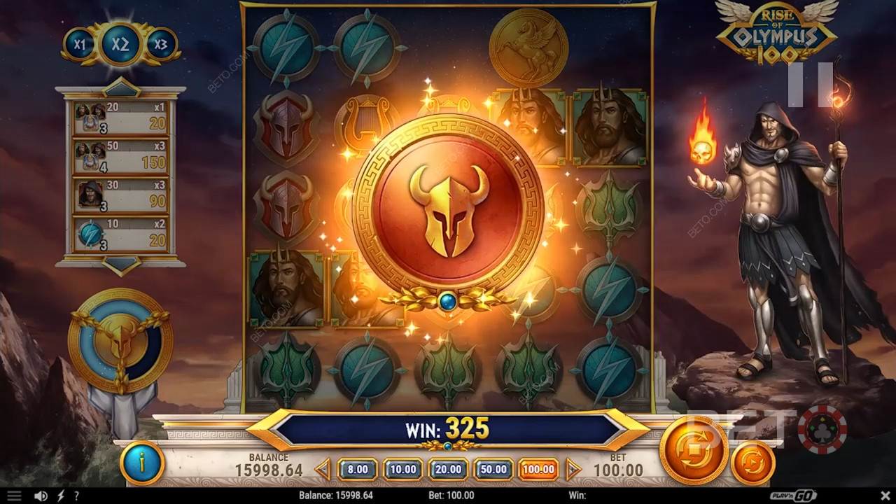 Les bonus expliqués dans Rise of Olympus 100 par Play