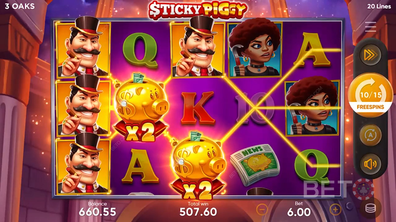 Sticky Piggy Critique par BETO Slots