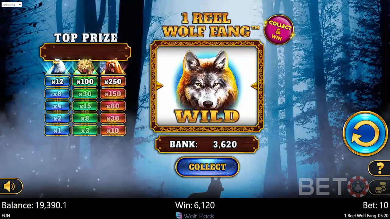1 Reel Wolf Fang Jeu Gratuit