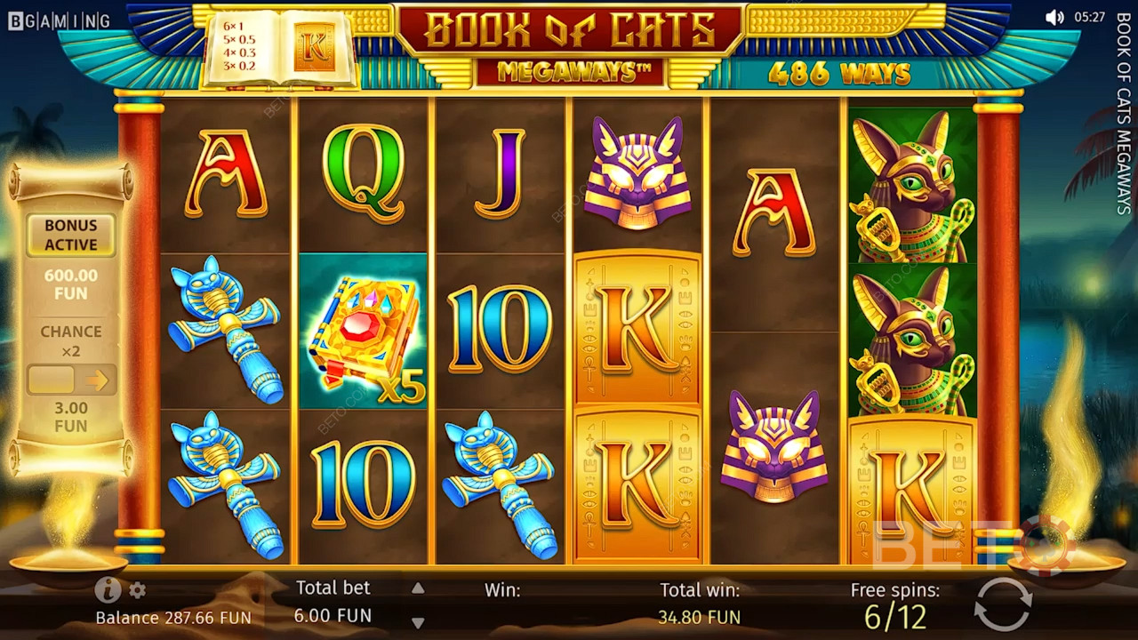 Book of Cats Megaways Revue par BETO Slots