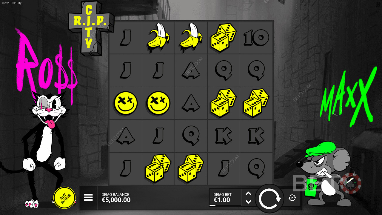 La machine à sous RIP City offre des gains décents pour les symboles et un thème amusant.
