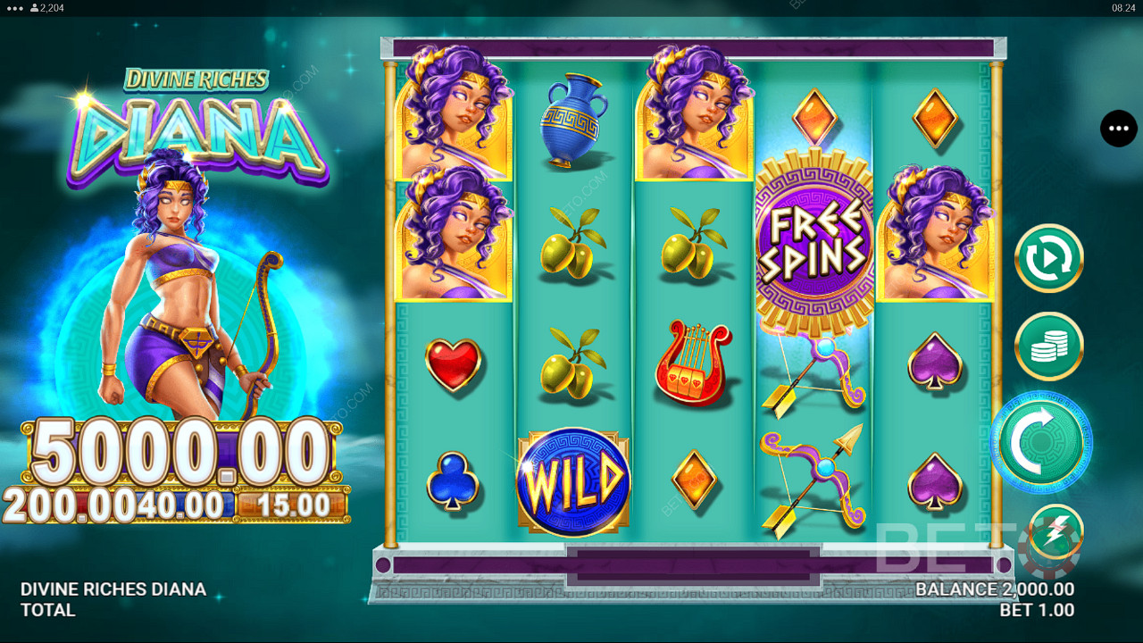 Divine Riches Diana Jeu Gratuit
