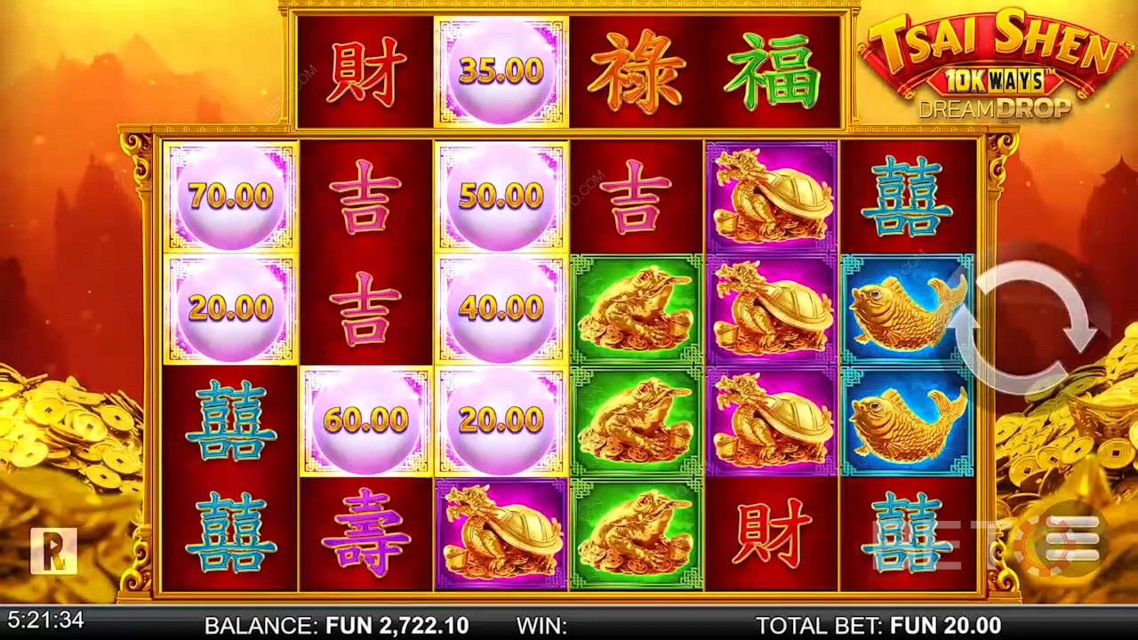 Tsai Shen 10K Ways Dream Drop Jeu Gratuit
