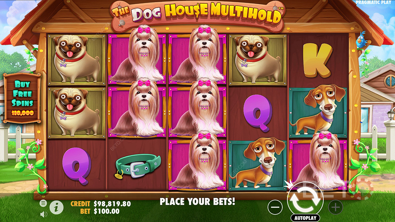 Verdict pour la machine à sous vidéo The Dog House Multihold