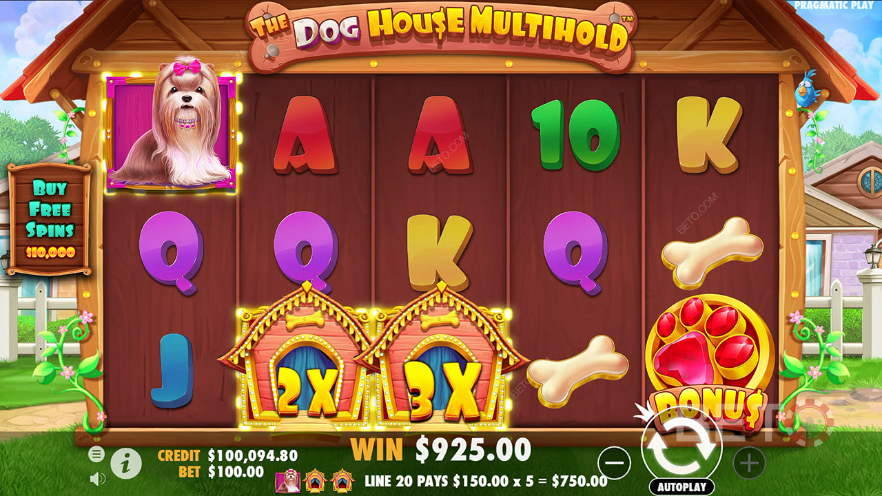 Les bonus expliqués sur The Dog House Multihold par Pragmatic Play