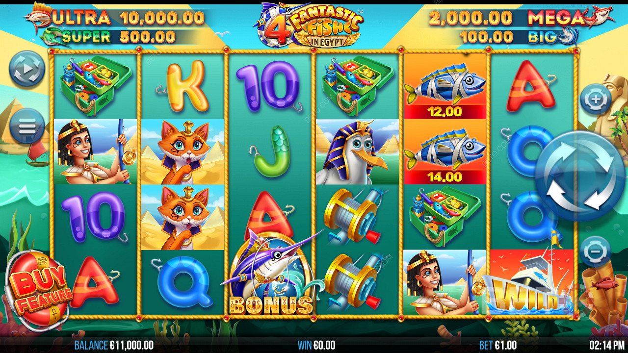 4 Fantastic Fish in Egypt Jeu Gratuit