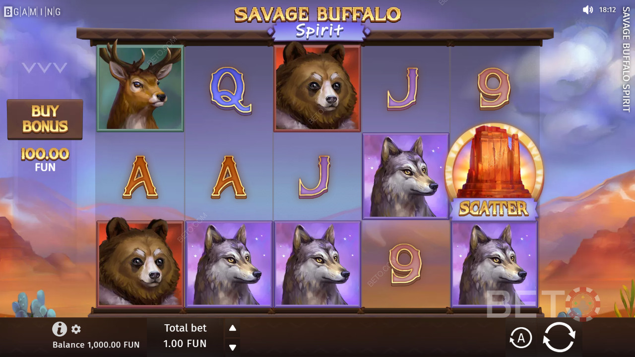 Savage Buffalo Spirit Revue par BETO Slots