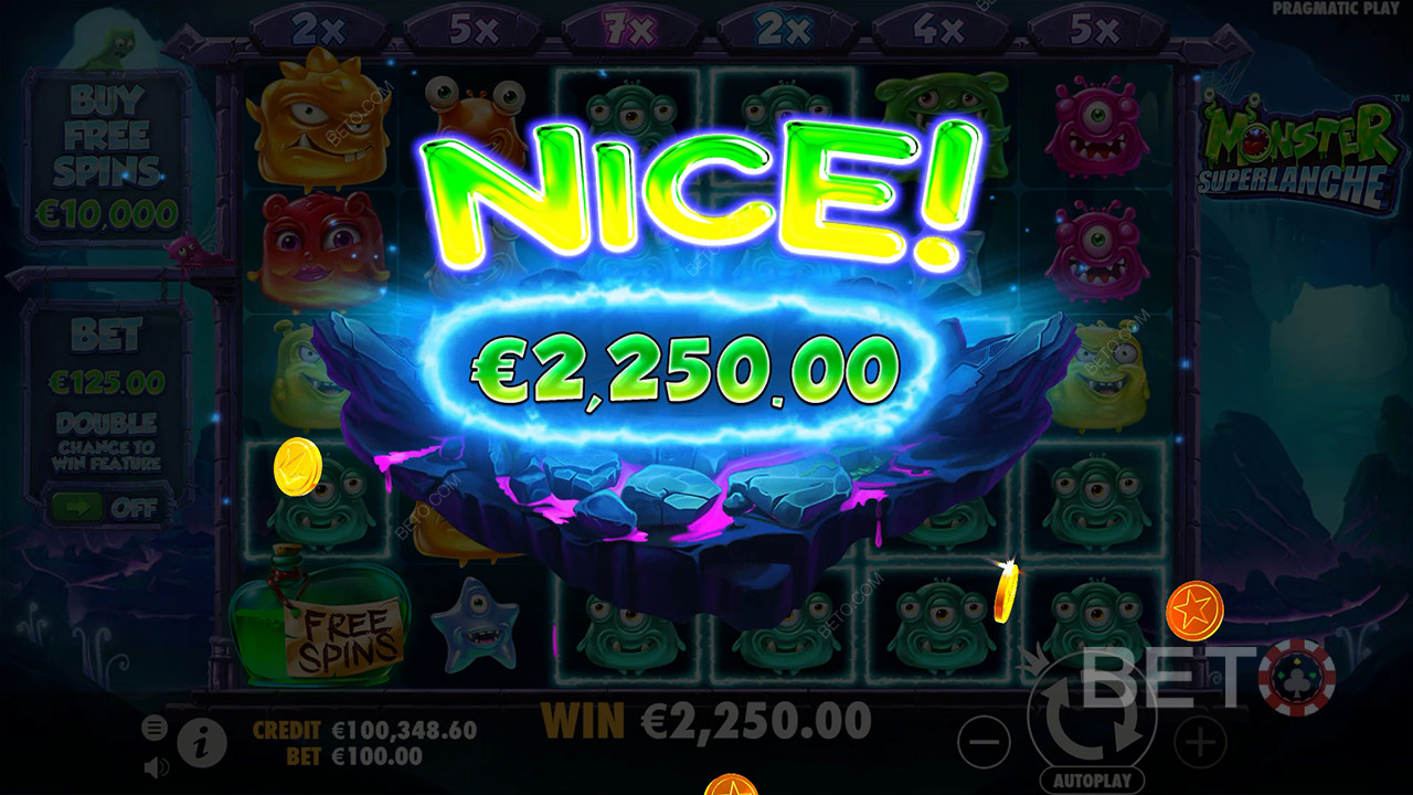 Les bonus expliqués dans Monster Superlanche par Pragmatic Play