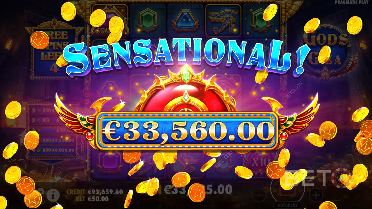 Gagnez 5 000x votre mise dans la machine à sous Gods of Giza!