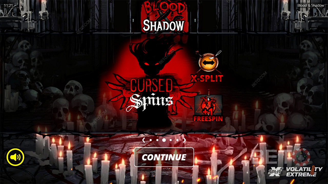 Gagnez 6 666x votre mise dans la machine à sous vidéo Blood and Shadow!