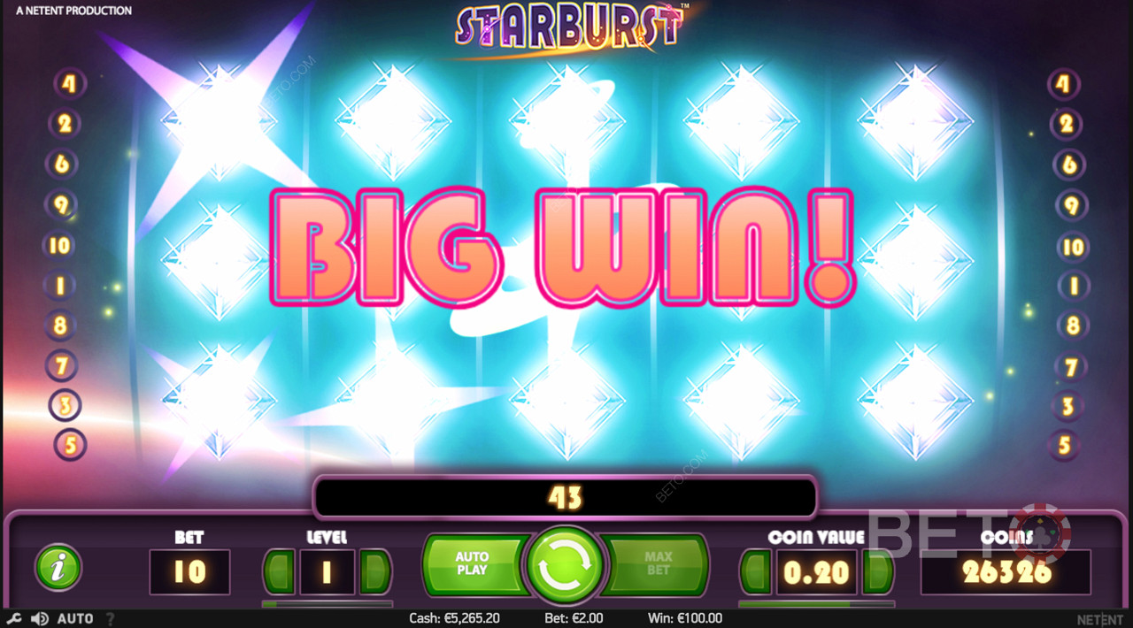 GROS GAGNANT! - Voici ce à quoi ressemble le jeu Starburst lorsque vous remportez le gros lot!