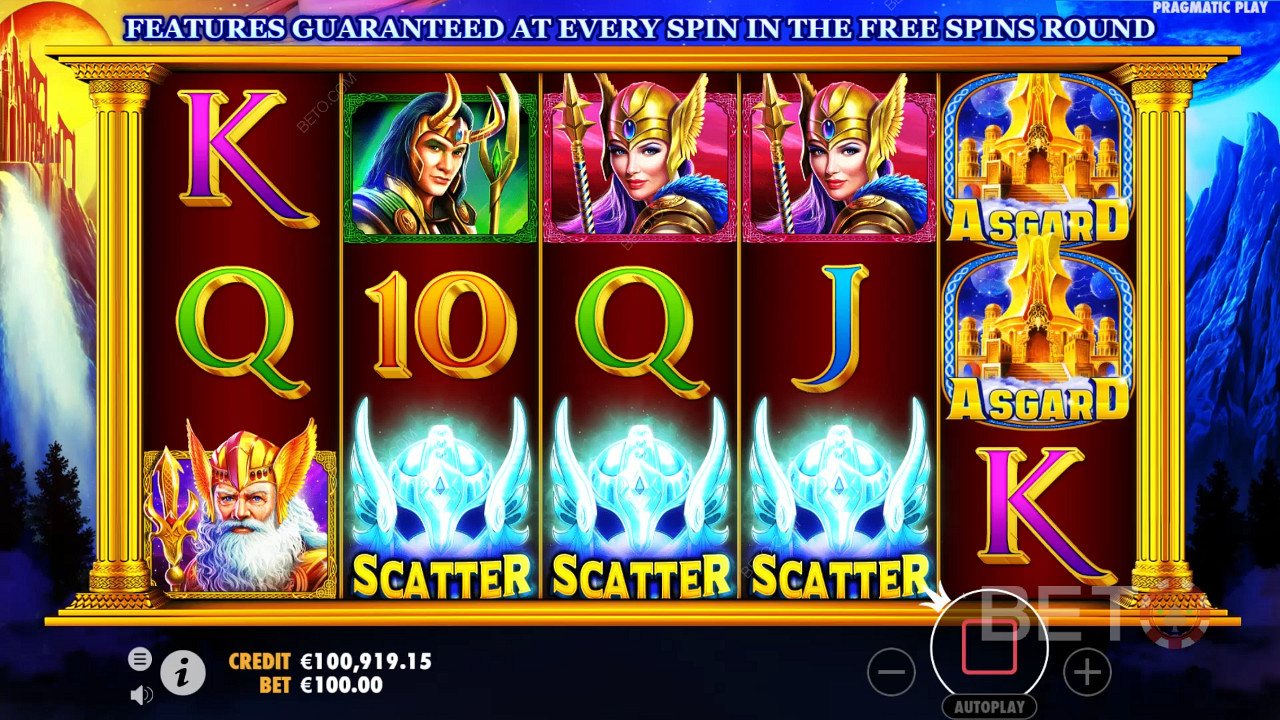 Obtenez 3 Scatters sur les rouleaux du milieu pour déclencher le jeu bonus Free Spins.