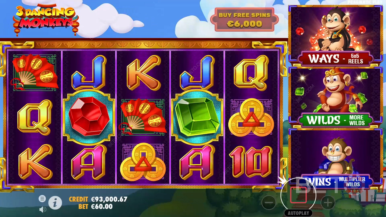 3 Dancing Monkeys Critique de BETO Slots