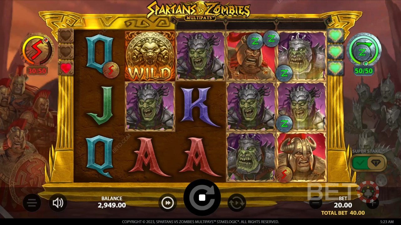 Spartans vs Zombies Revue par BETO Slots
