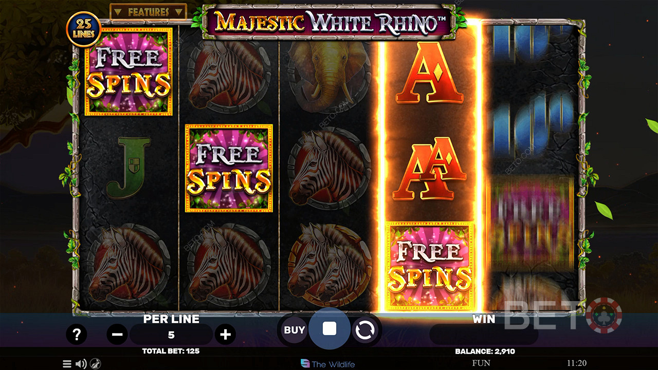 Majestic White Rhino Jeu Gratuit