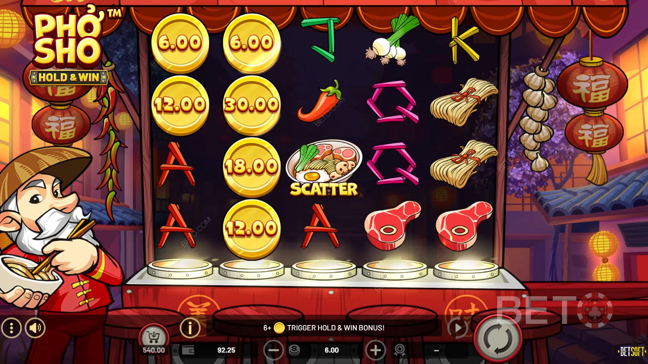Les bonus expliqués dans Pho Sho par Betsoft
