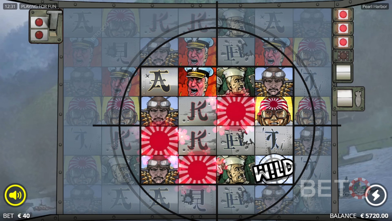 Les bonus expliqués dans Pearl Harbor par Nolimit City