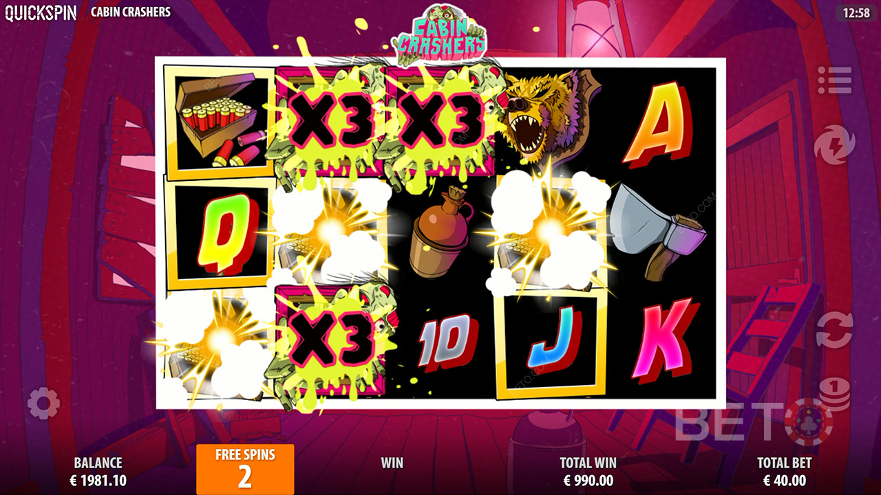 Cabin Crashers Critique de BETO Slots