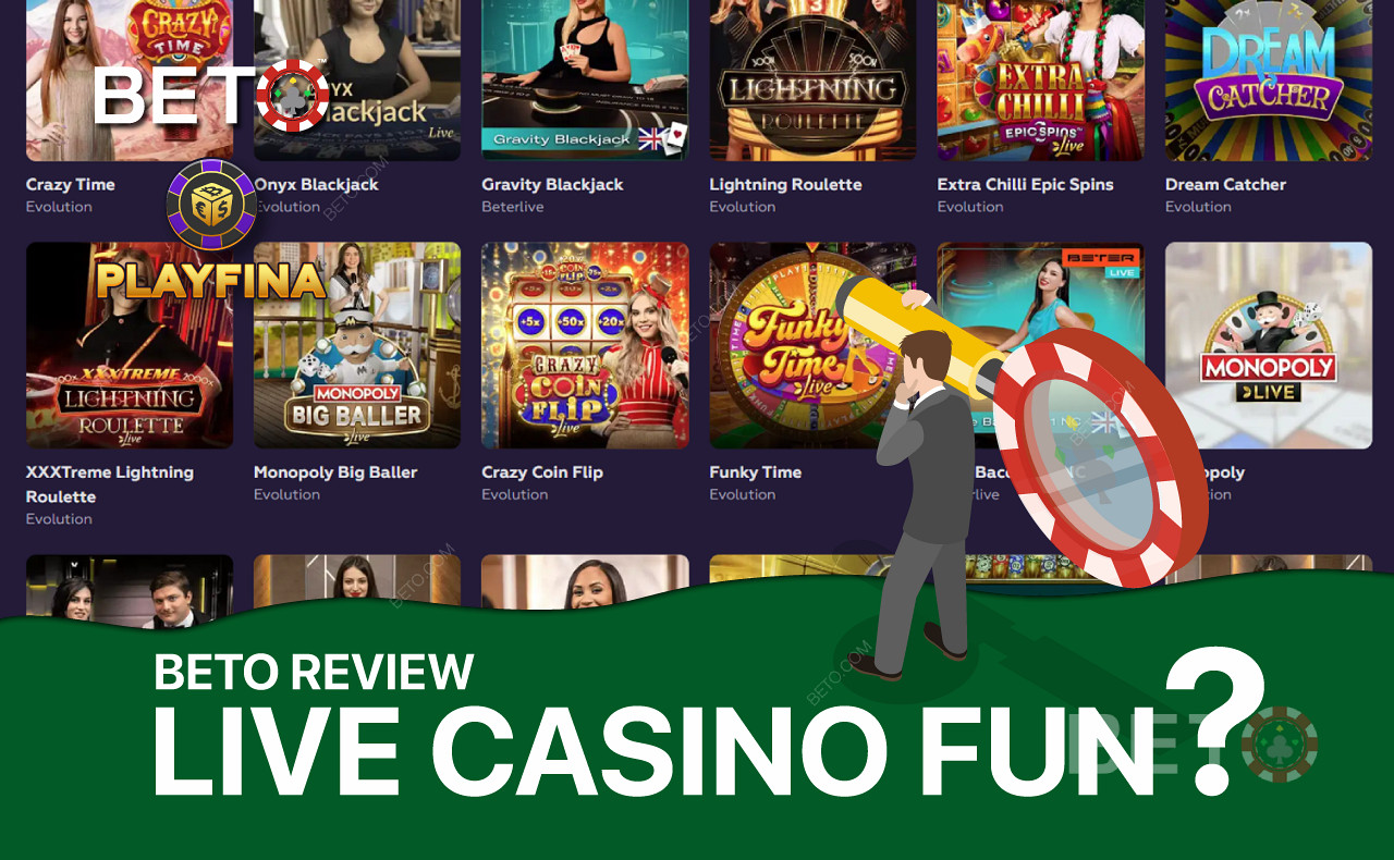 Le Playfina Live Casino offre une large sélection de jeux de croupiers populaires.