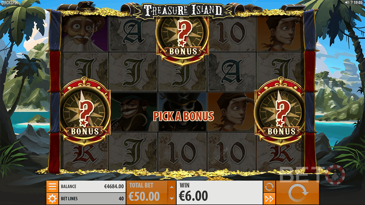 Treasure Island Critique de BETO Slots