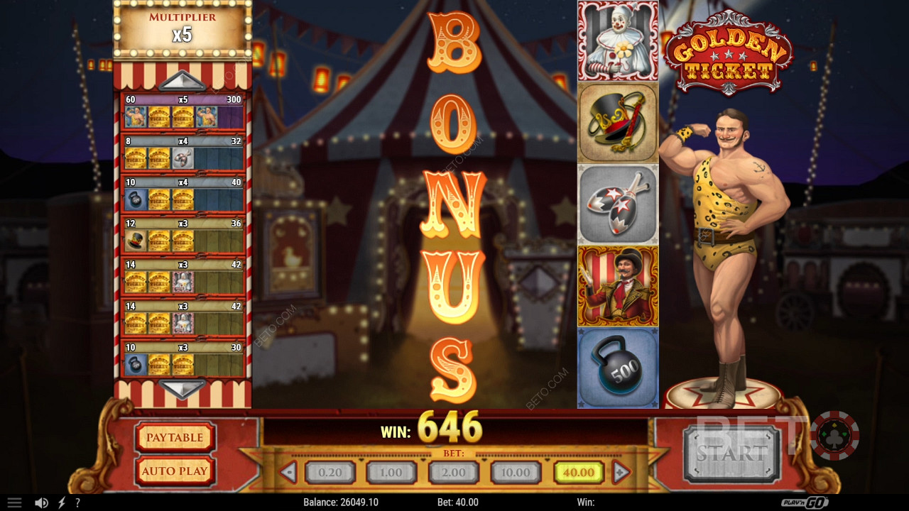 Golden Ticket (Play'n Go) Jeu Gratuit