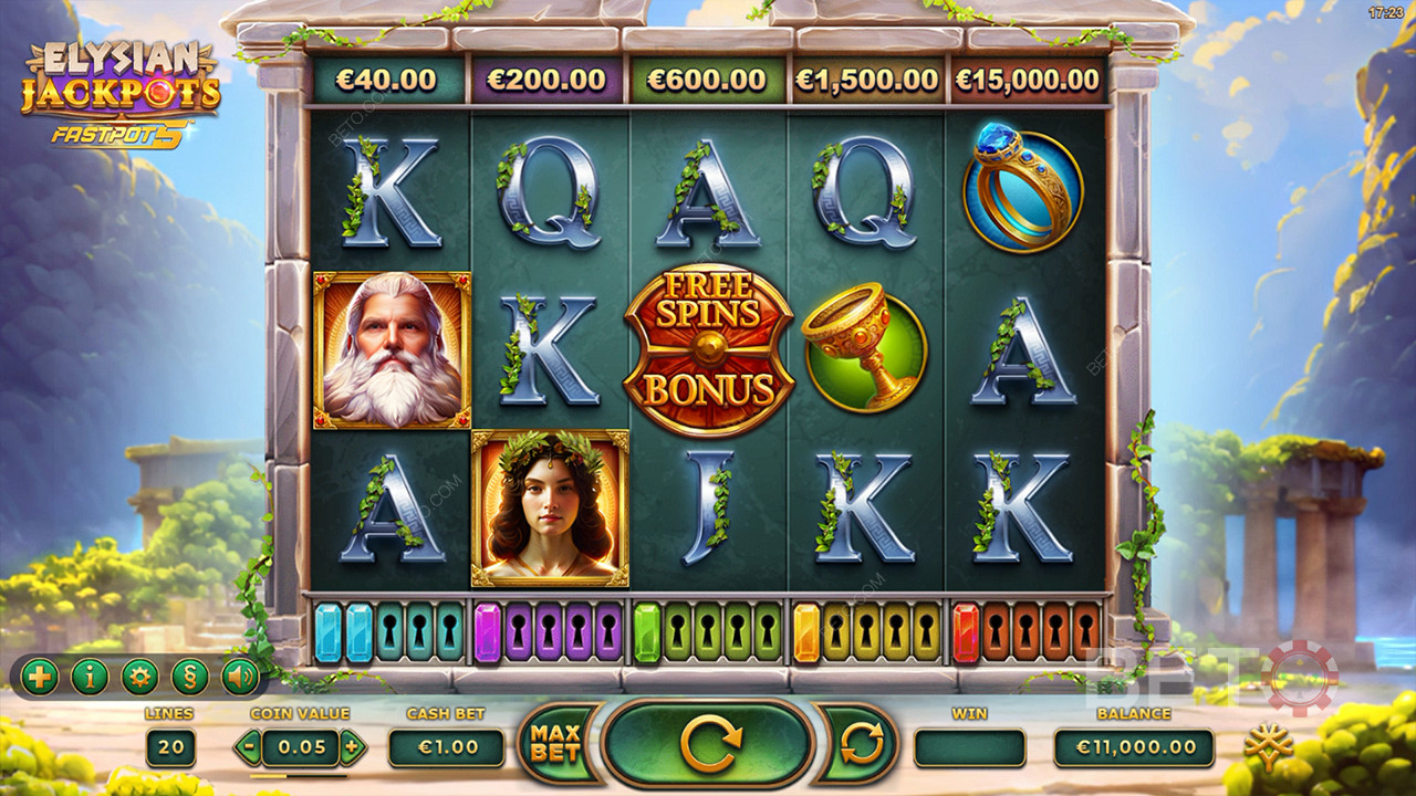 Elysian Jackpots Jeu Gratuit