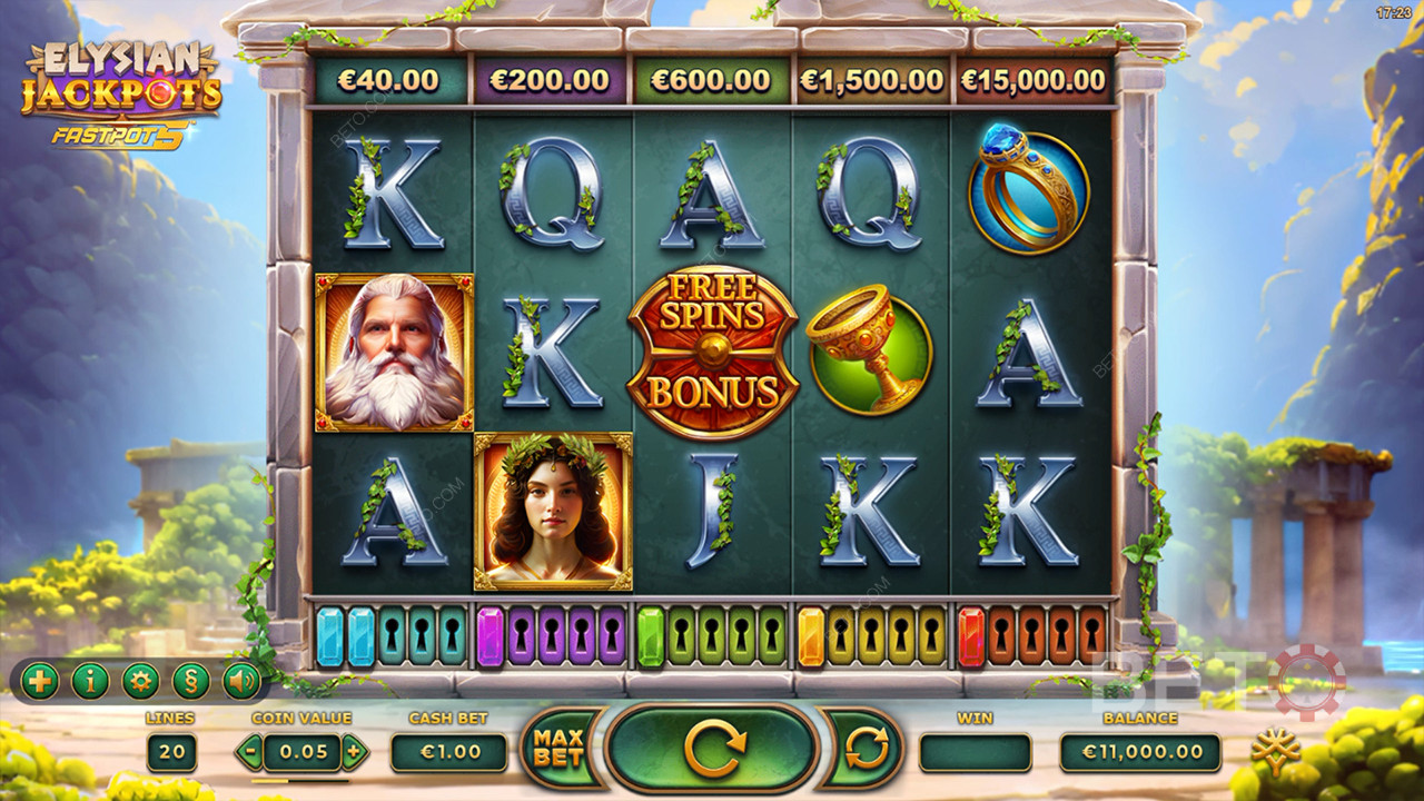 Elysian Jackpots Revue par BETO Slots