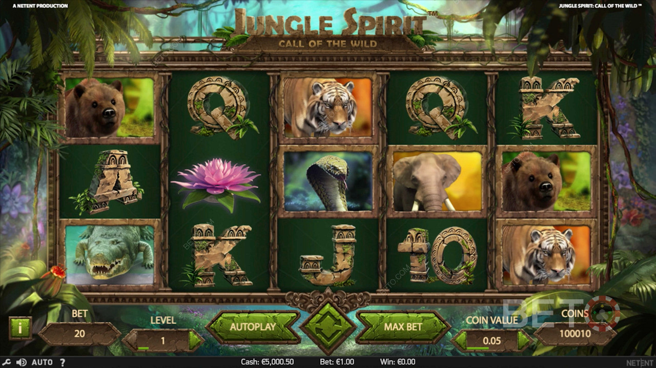 Jungle Spirit : La machine à sous en ligne Call of the Wild