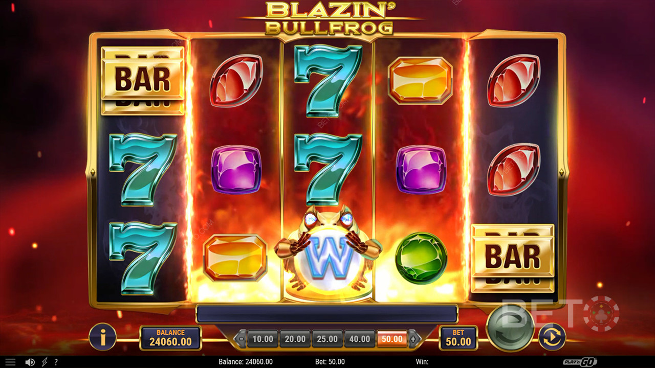 Blazin Bullfrog Revue par BETO Slots