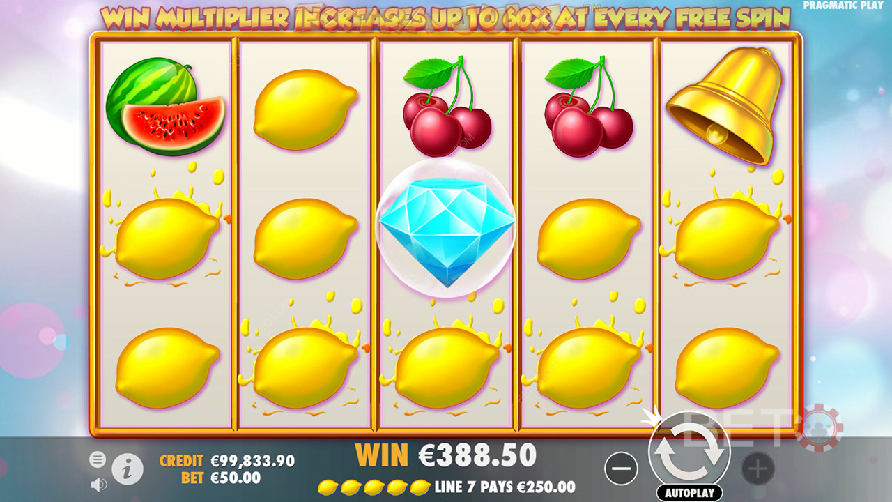 Les bonus expliqués dans Extra Juicy par Pragmatic Play