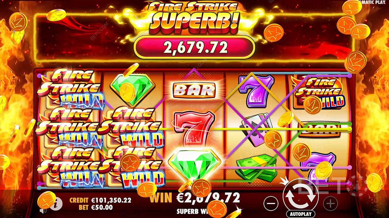 Fire Strike Critique de BETO Slots