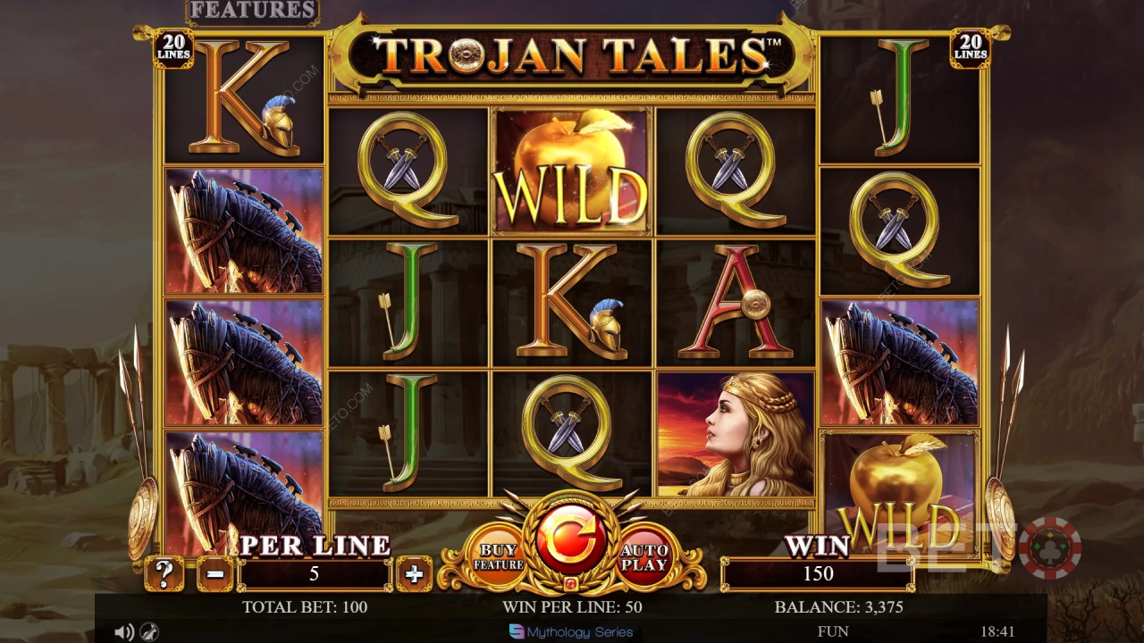 Trojan Tales Revue par BETO Slots