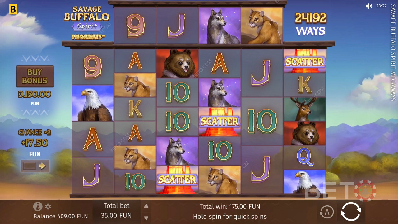 Savage Buffalo Spirit Megaways  Jeu Gratuit