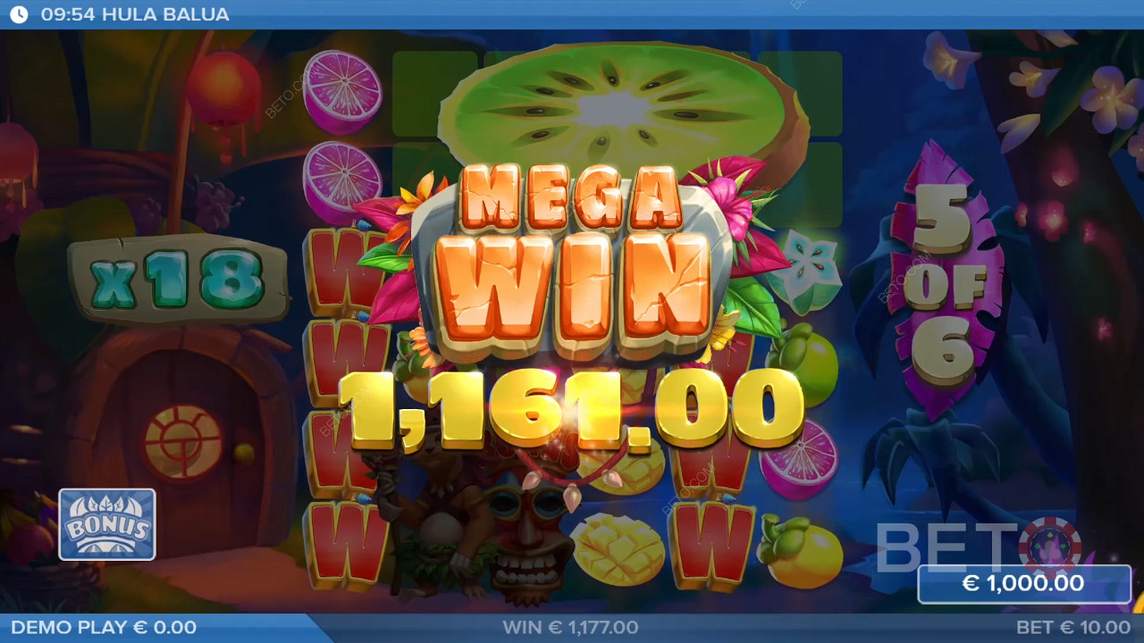 Gagnez 25 000x votre mise dans la machine à sous Hula Balua en ligne!