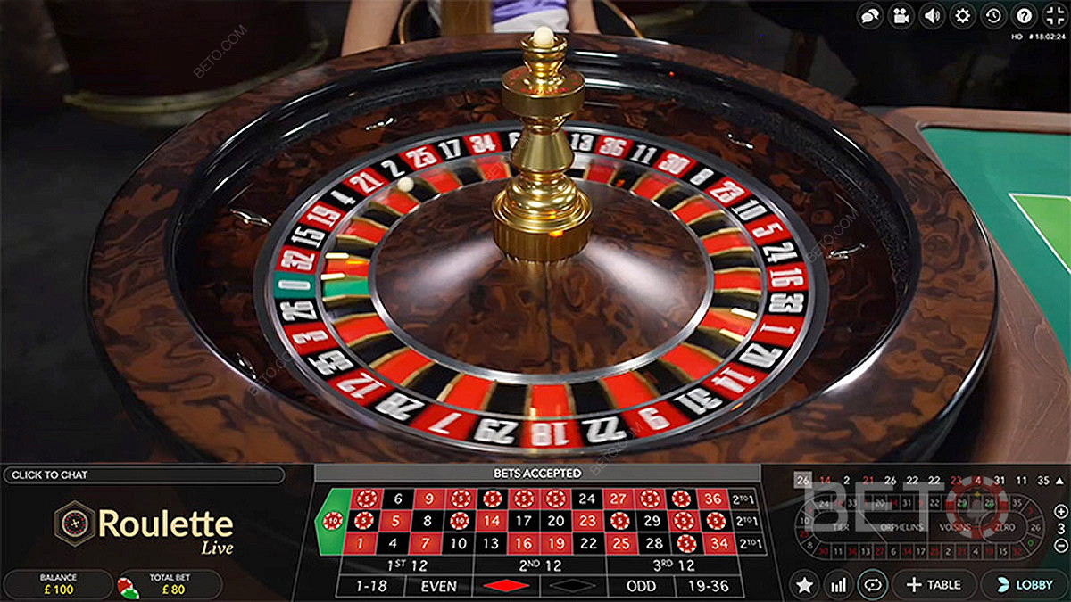Appréciez la roulette en direct comme vous le feriez dans un vrai casino.