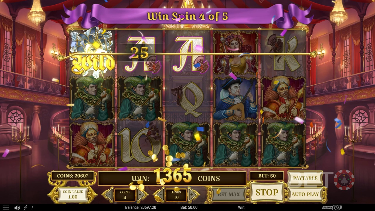 Comment jouer à « Royal Masquerade » d