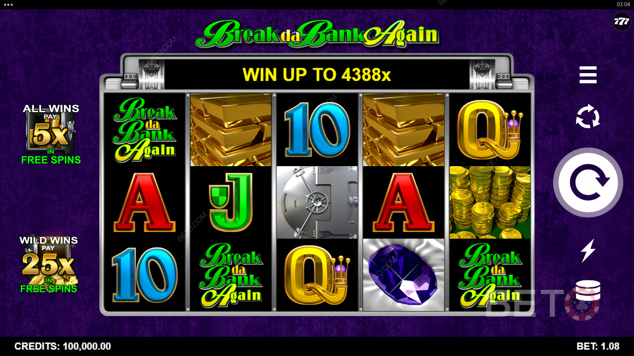 Break da Bank Again Jeu Gratuit