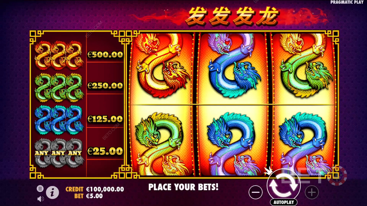 Verdict pour la machine à sous en ligne 888 Dragons