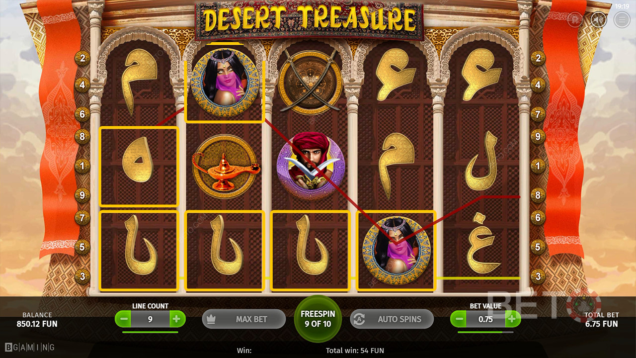Desert Treasure Critique de BETO Slots