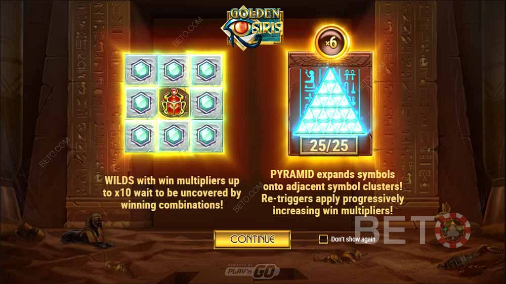 Le chargeur de pyramides : une fonctionnalité spéciale dans Golden Osiris