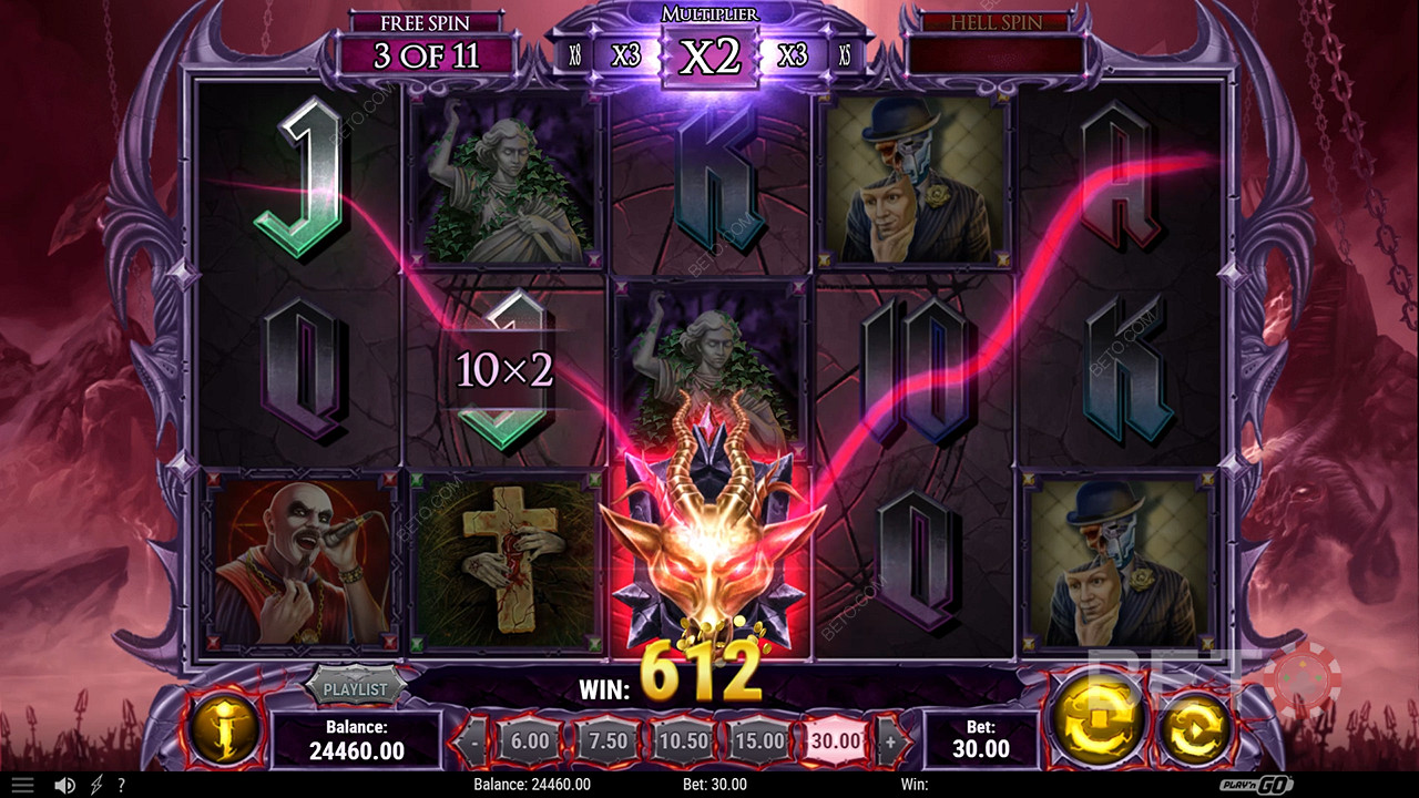Gagnez 5 000 fois votre mise dans la machine à sous Demon en ligne!