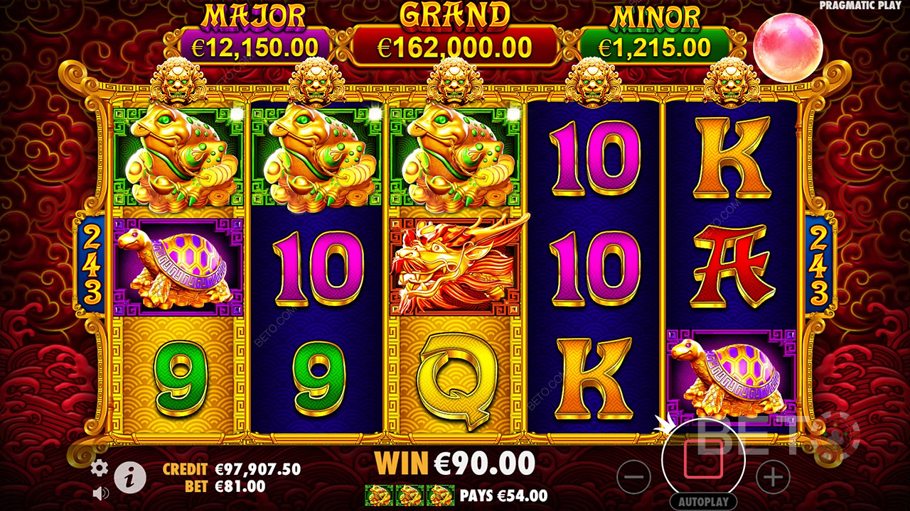 Gagnez 7 342x votre mise dans la machine à sous 5 Lions Gold!