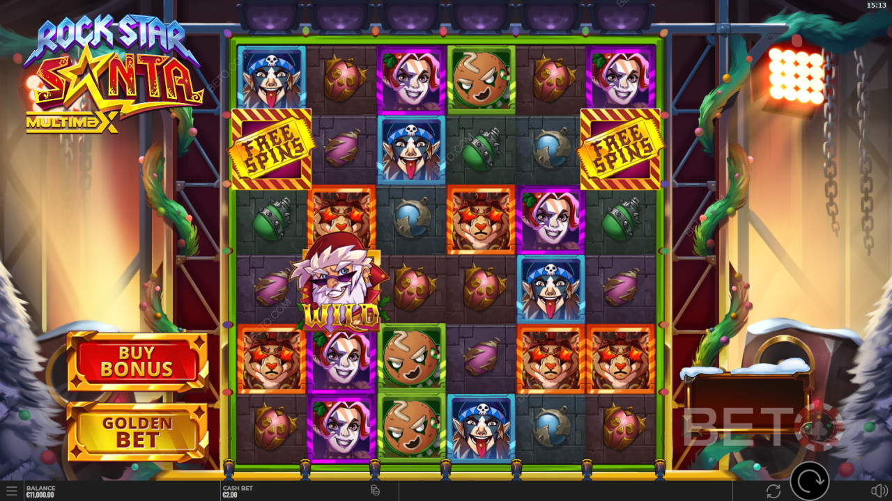 Rock Star Santa MultiMax Revue par BETO Slots