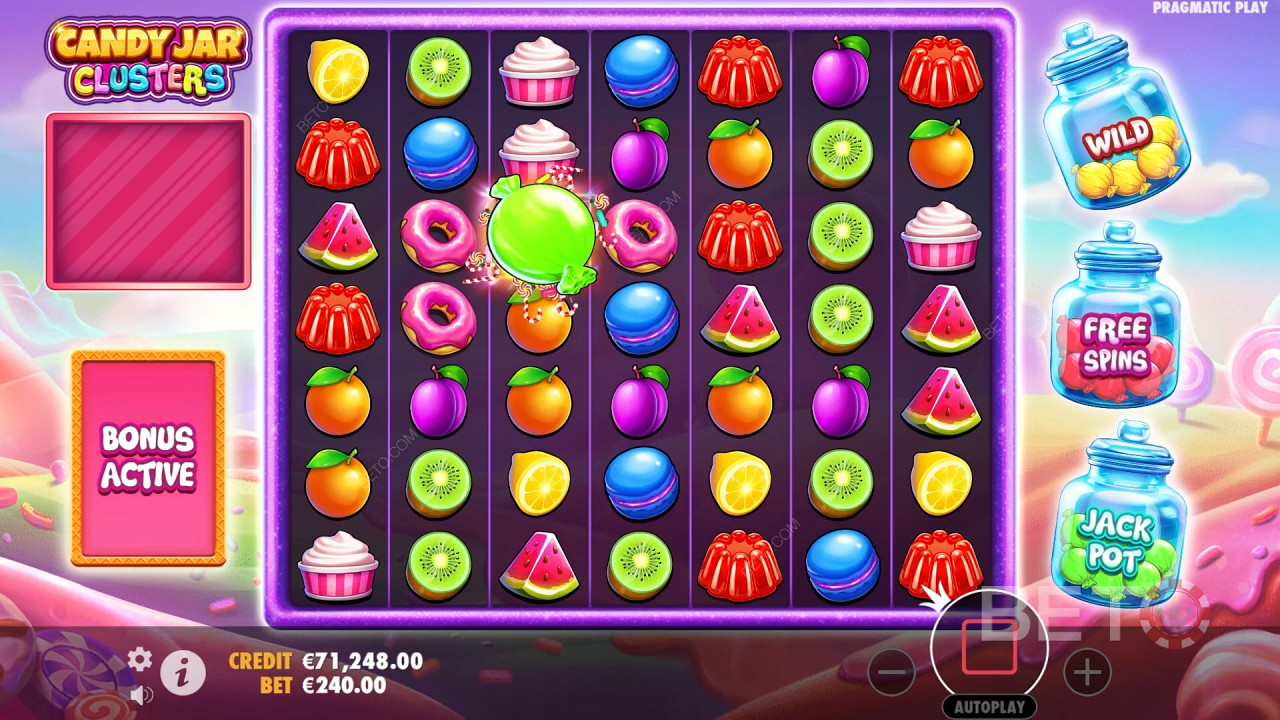 Candy Jar Clusters Critique de BETO Slots