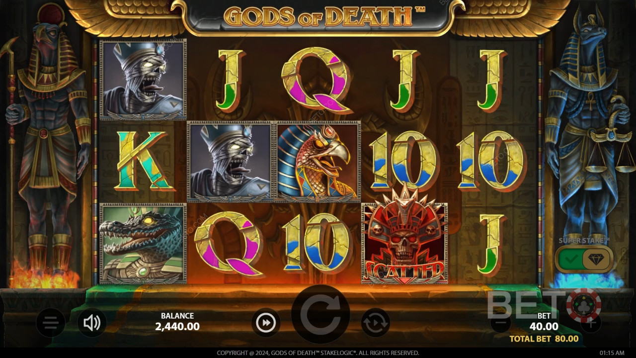 Gods of Death Critique de BETO Slots